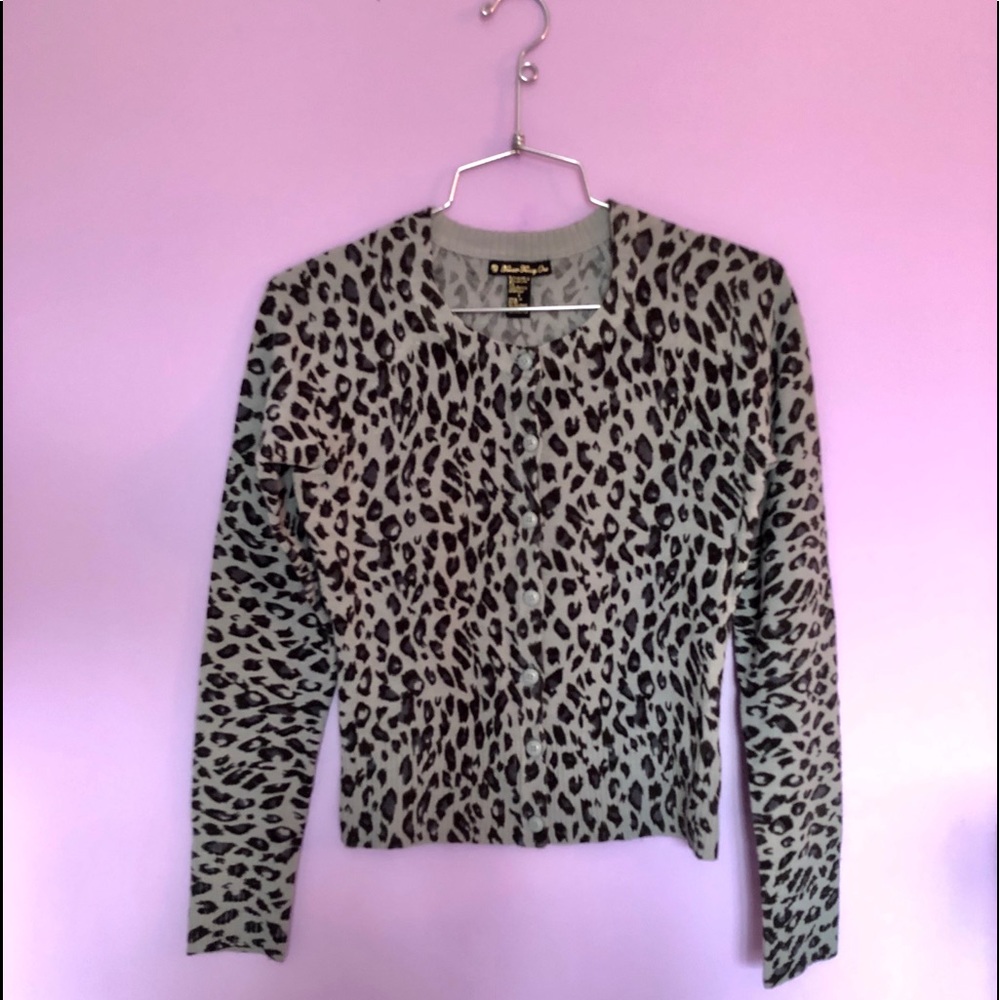 Leopard print cardigan